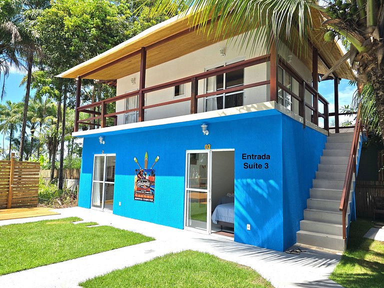 Suíte a 200m da Praia - Café da Manhã e Piscina