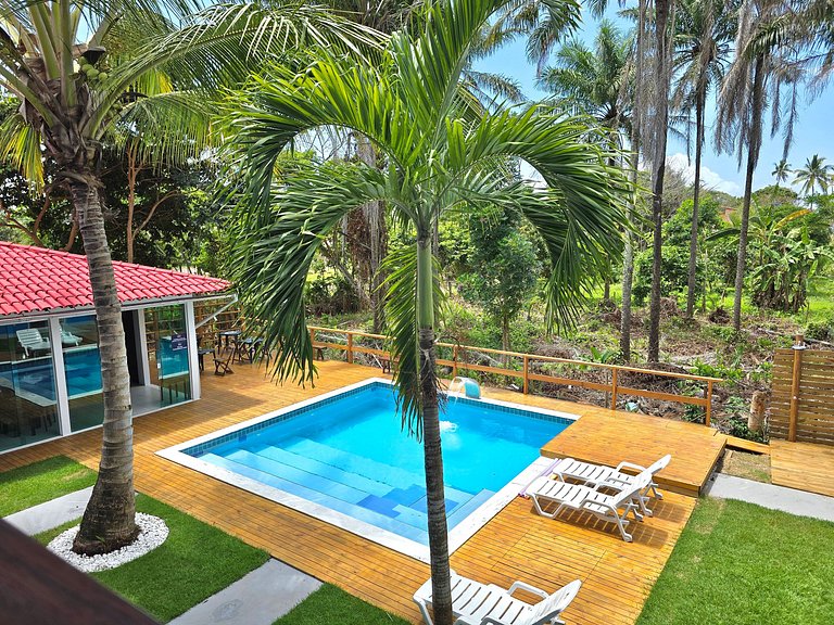 Suíte com Café da Manhã, Piscina e Praia a 200m