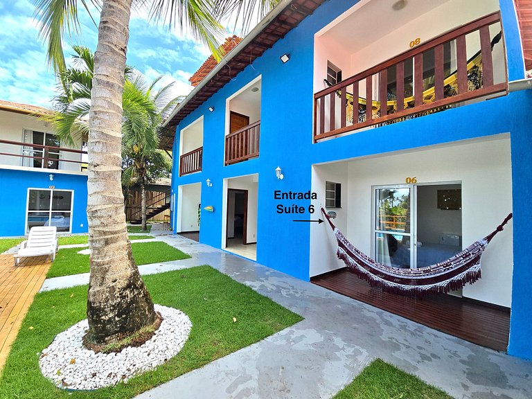 Suíte com Café da Manhã e Piscina - 200m da Praia