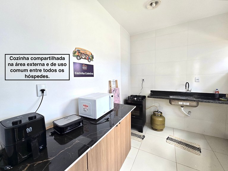 Suíte com Café da Manhã e Piscina - 200m da Praia