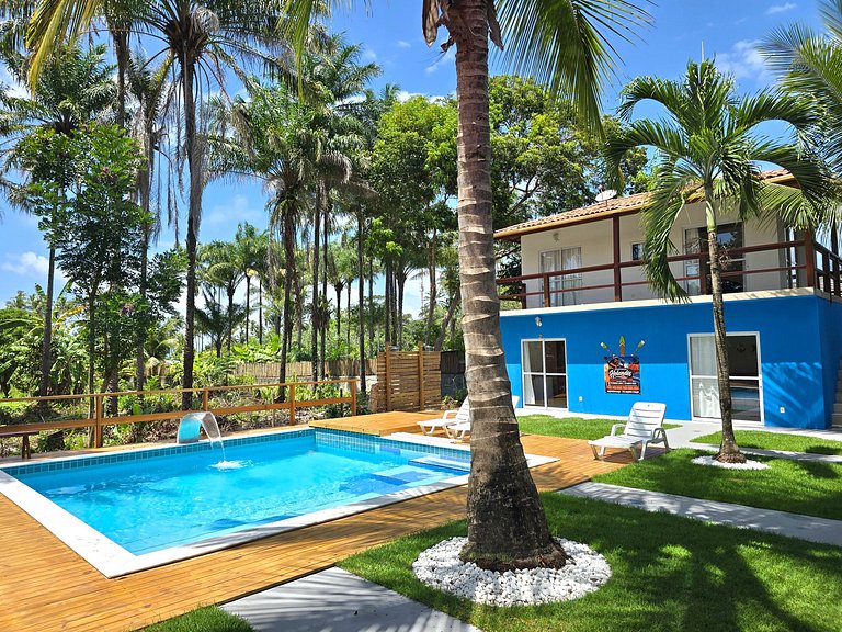 Suíte a 200m da Praia - Café da Manhã e Piscina