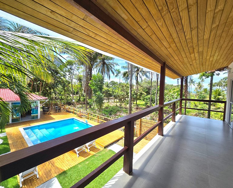 Suíte com 2 quartos e Varanda - 200m da Praia