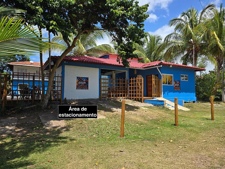 Suíte com 2 quartos e Varanda - 200m da Praia